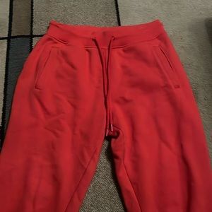 Red sweats from fashion nova